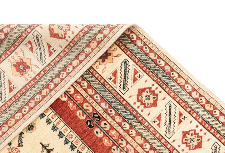 8' 1 x 10' 10 Hand Knotted Luribaft Rug