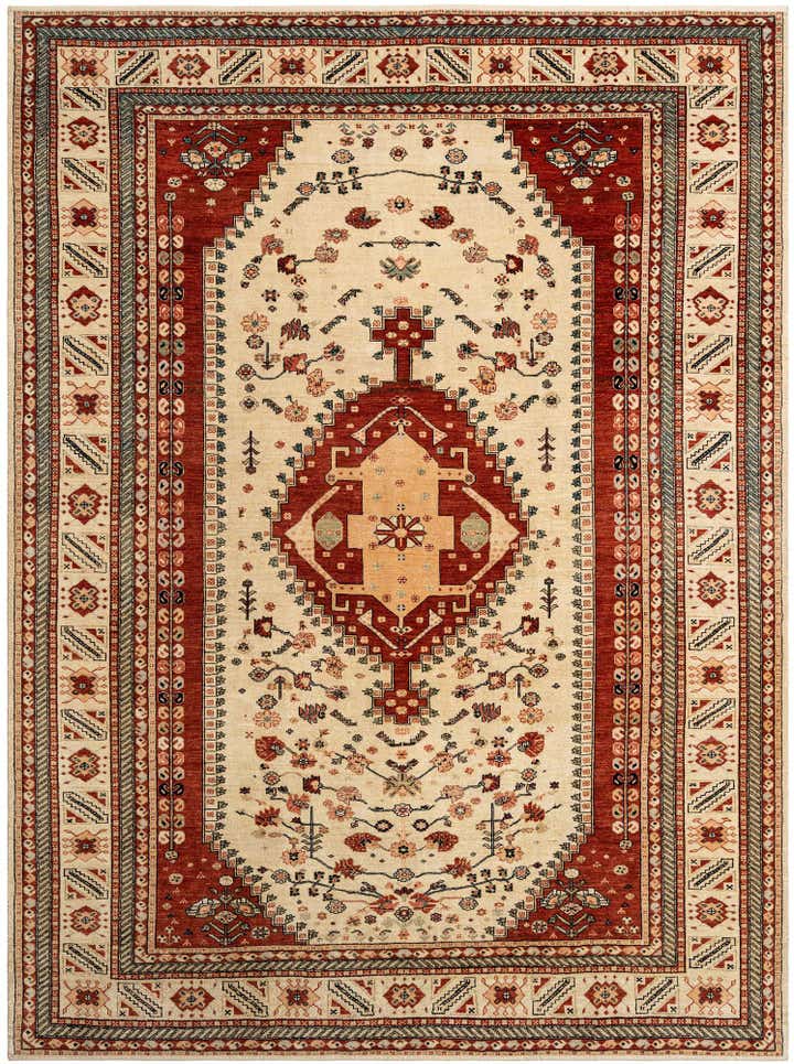 8' 1 x 10' 10 Hand Knotted Luribaft Rug