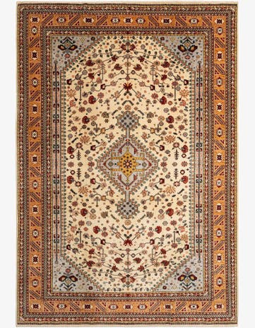 7' 10 x 11' 4 Hand Knotted Luribaft Rug