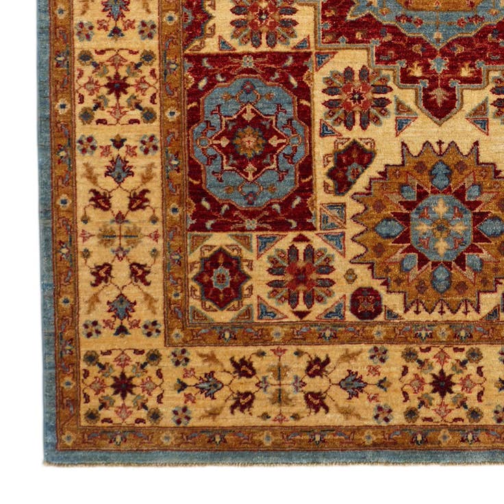 Detail image of 5' x 6' 8 Hand Knotted Mamluk Ziegler Rug