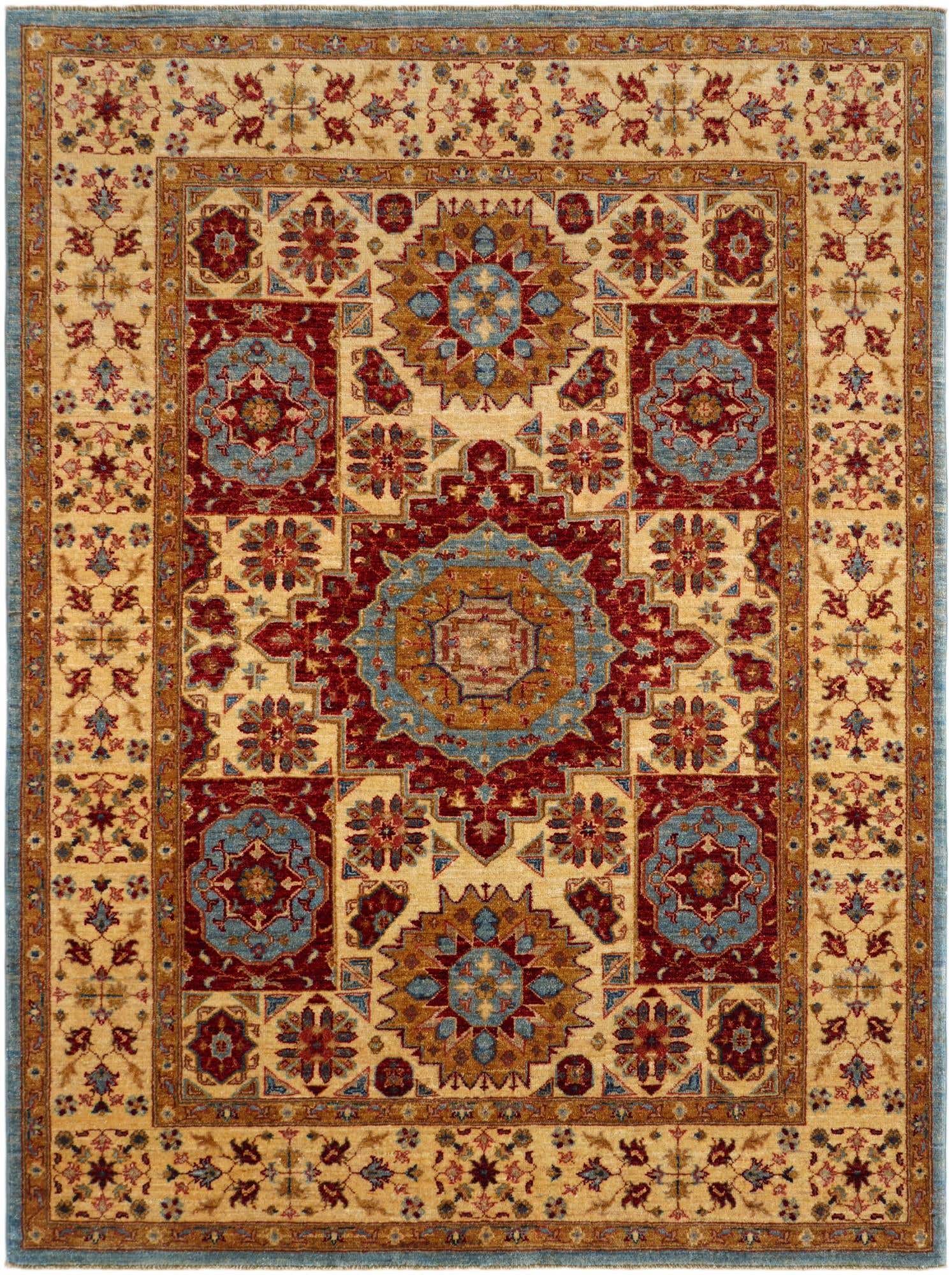 5' x 6' 8 Hand Knotted Mamluk Ziegler Rug