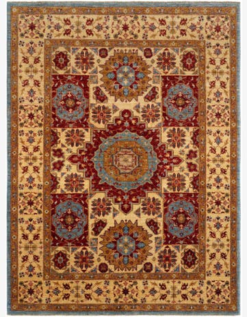 5' x 6' 8 Hand Knotted Mamluk Ziegler Rug
