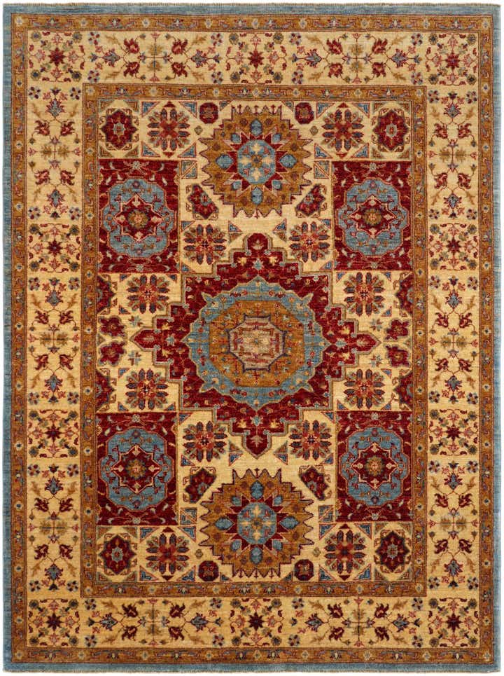 5' x 6' 8 Hand Knotted Mamluk Ziegler Rug