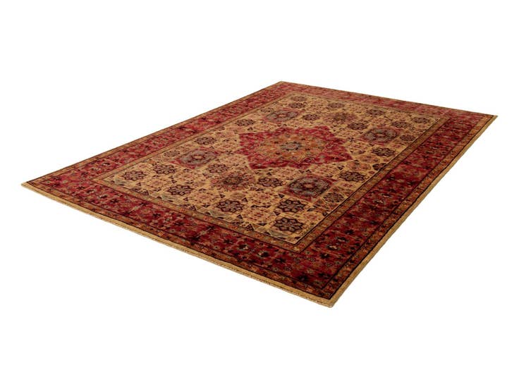 Detail image of 5' 5 x 7' 10 Hand Knotted Mamluk Ziegler Rug
