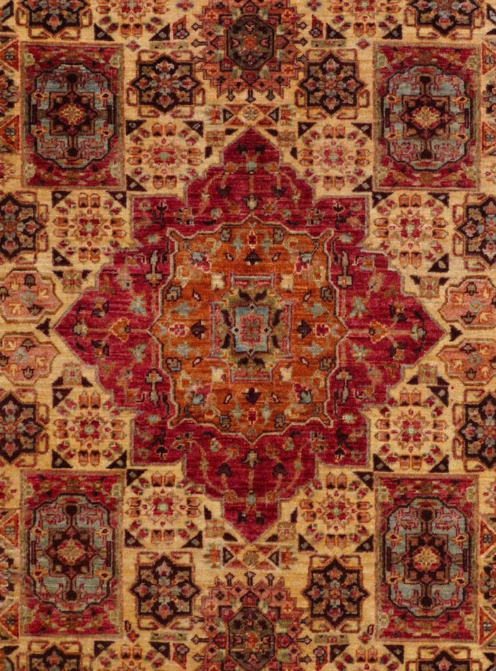 Detail image of 5' 5 x 7' 10 Hand Knotted Mamluk Ziegler Rug
