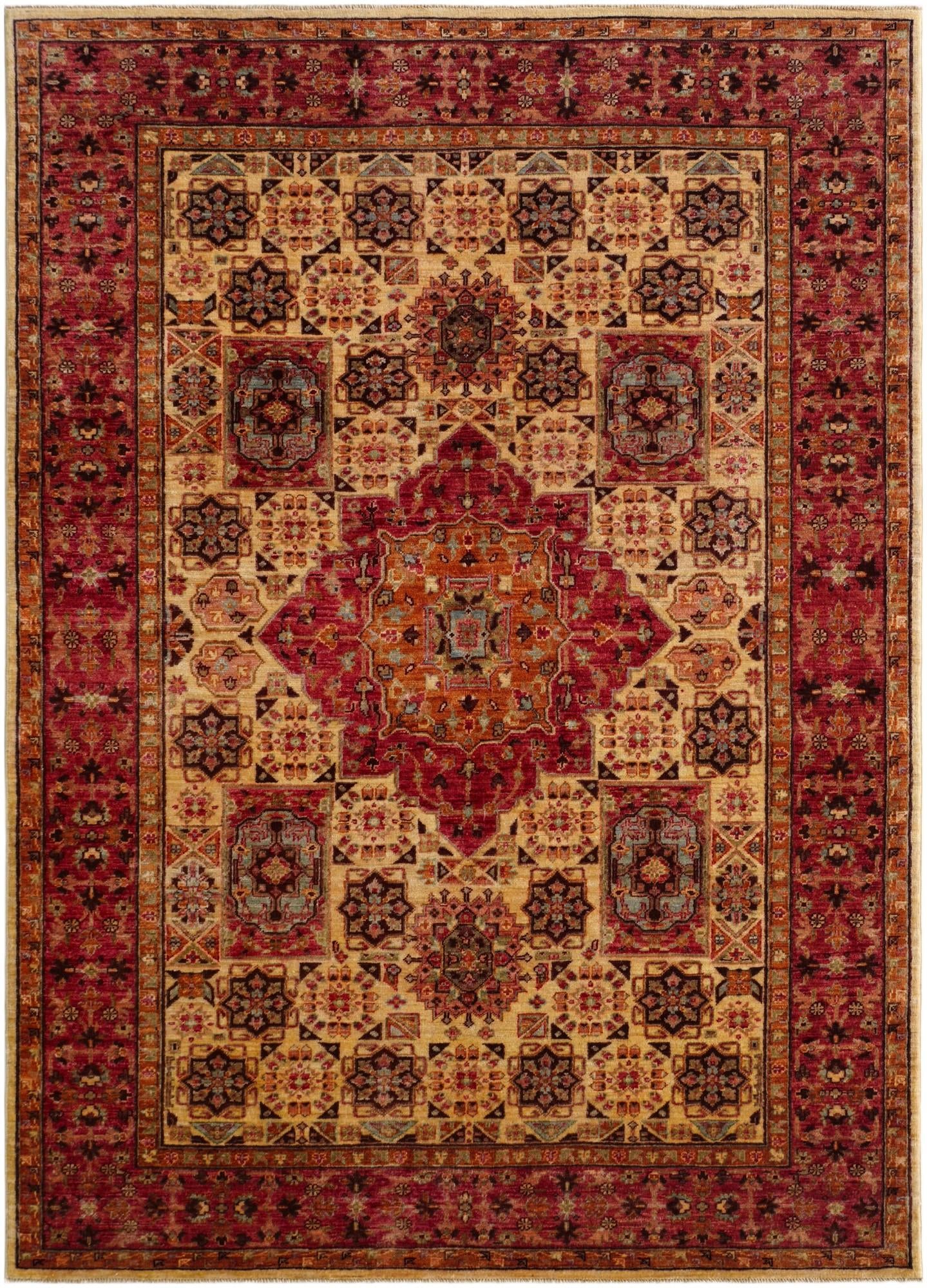 5' 5 x 7' 10 Hand Knotted Mamluk Ziegler Rug