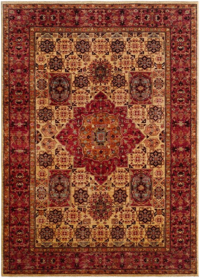 Detail image of 5' 5 x 7' 10 Hand Knotted Mamluk Ziegler Rug