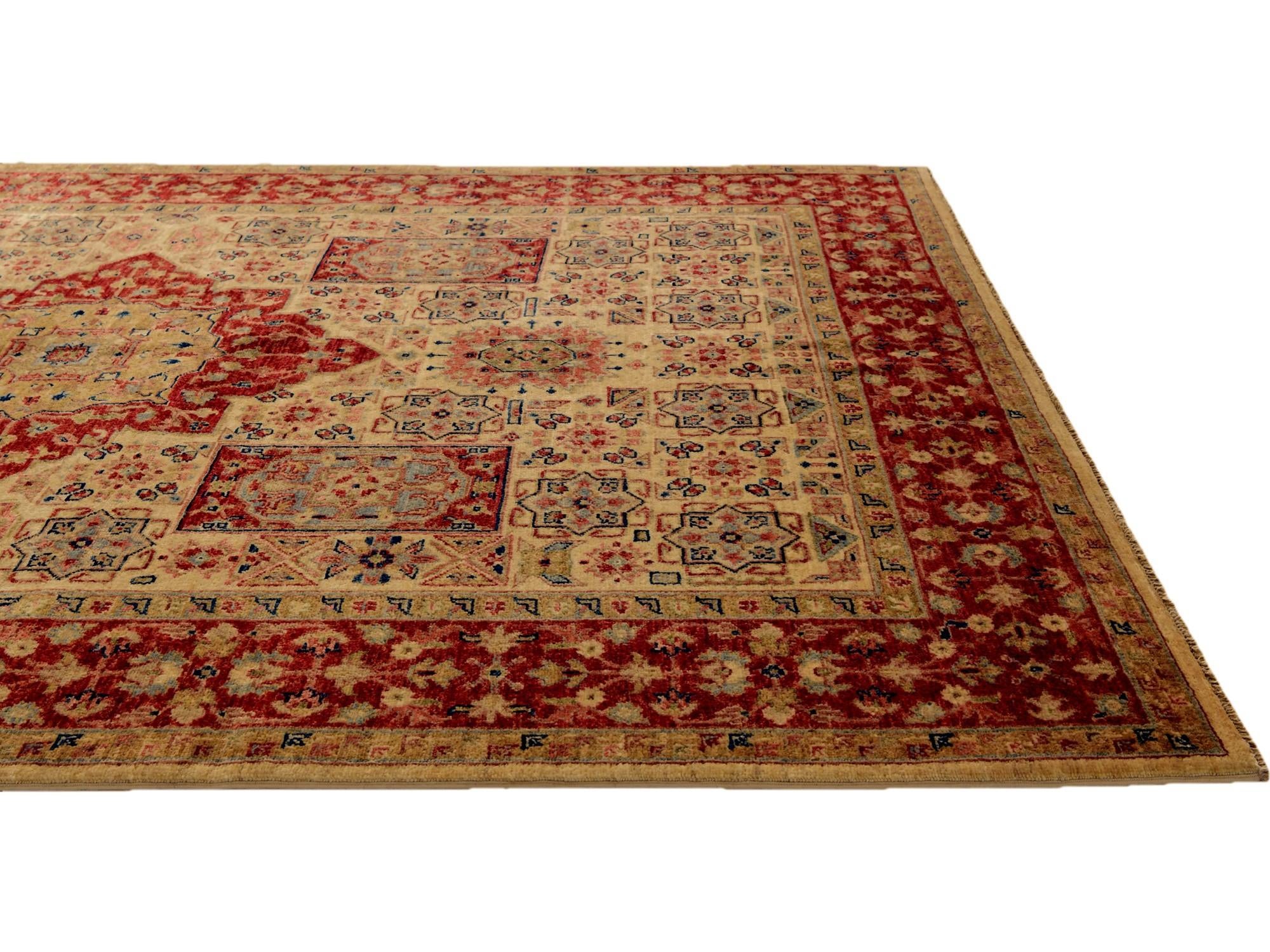 5' 8 x 7' 11 Hand Knotted Mamluk Ziegler Rug