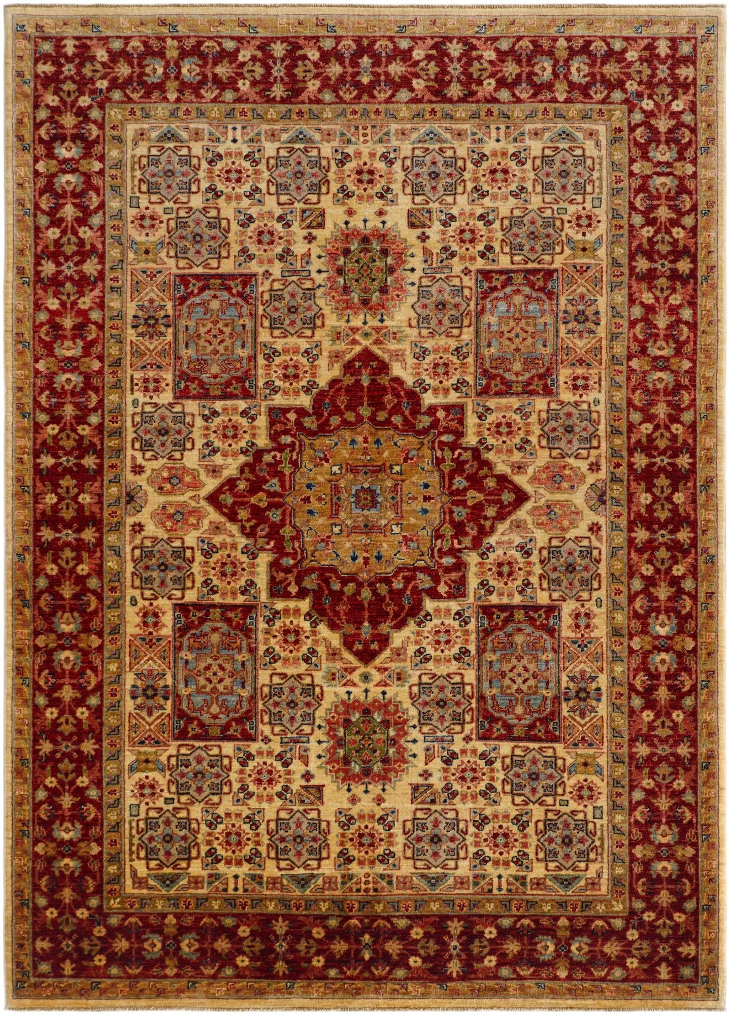 5' 8 x 7' 11 Hand Knotted Mamluk Ziegler Rug