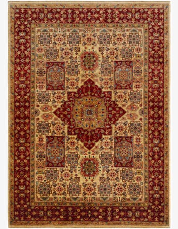 5' 8 x 7' 11 Hand Knotted Mamluk Ziegler Rug