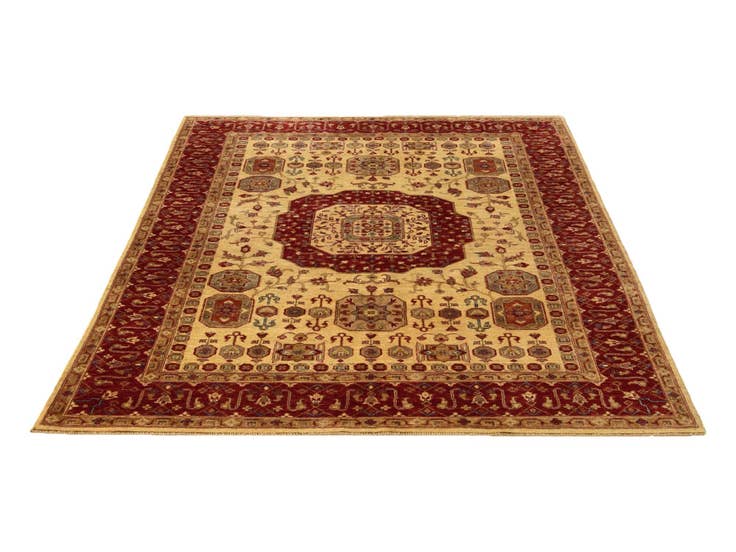 Detail image of 5' 10 x 7' 7 Hand Knotted Mamluk Ziegler Rug
