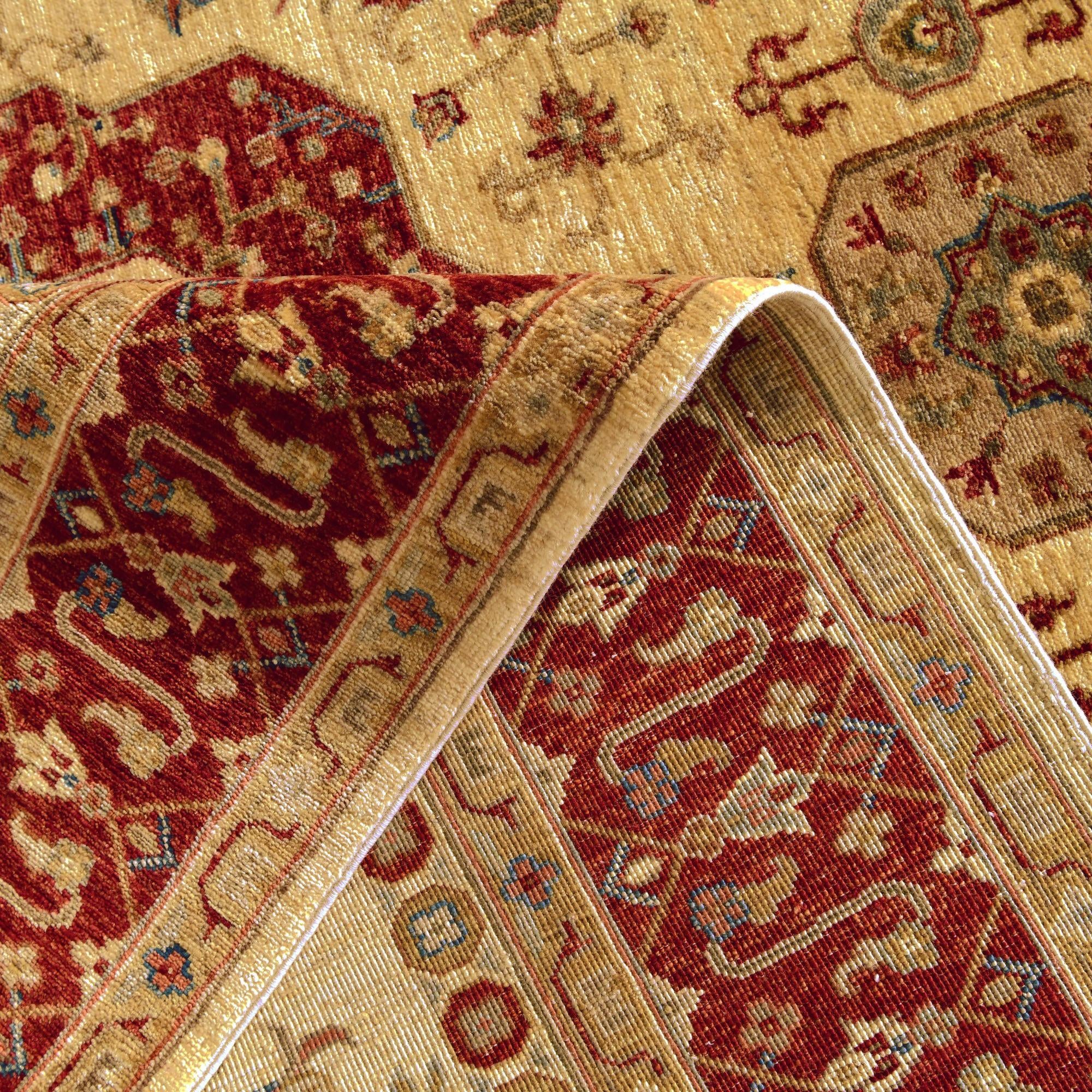 5' 10 x 7' 7 Hand Knotted Mamluk Ziegler Rug