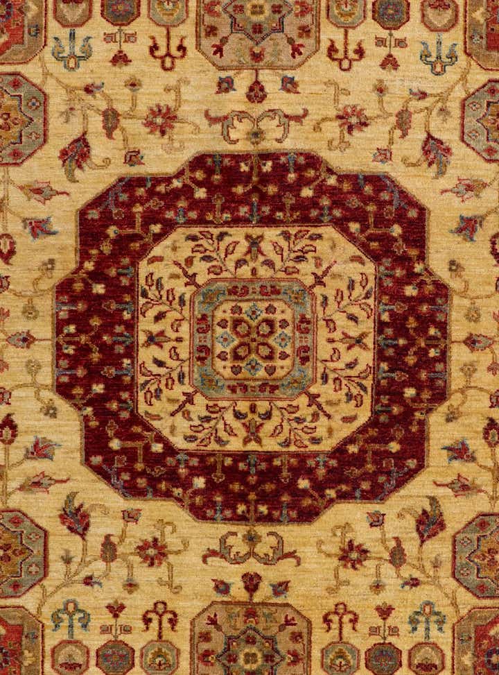 5' 10 x 7' 7 Hand Knotted Mamluk Ziegler Rug