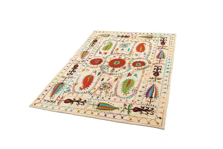 Detail image of 5' 9 x 7' 8 Hand Knotted Marok Kilim Rug