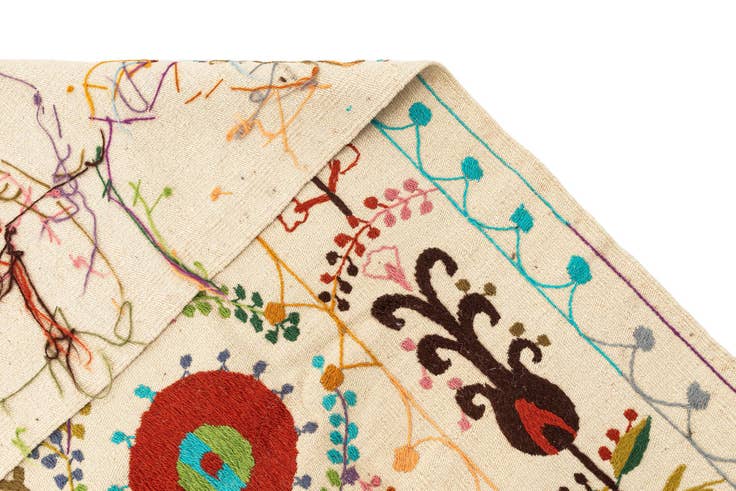 Detail image of 5' 9 x 7' 8 Hand Knotted Marok Kilim Rug