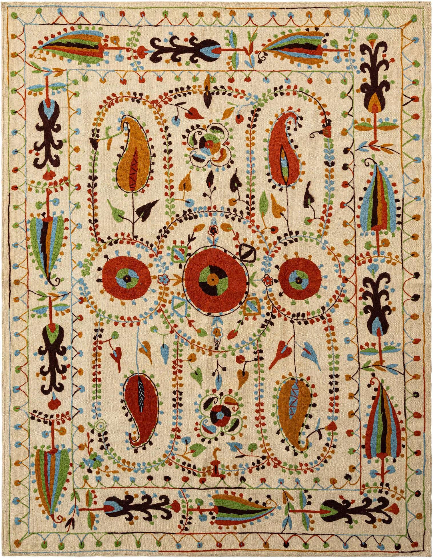 5' 9 x 7' 7 Hand Knotted Marok Kilim Rug