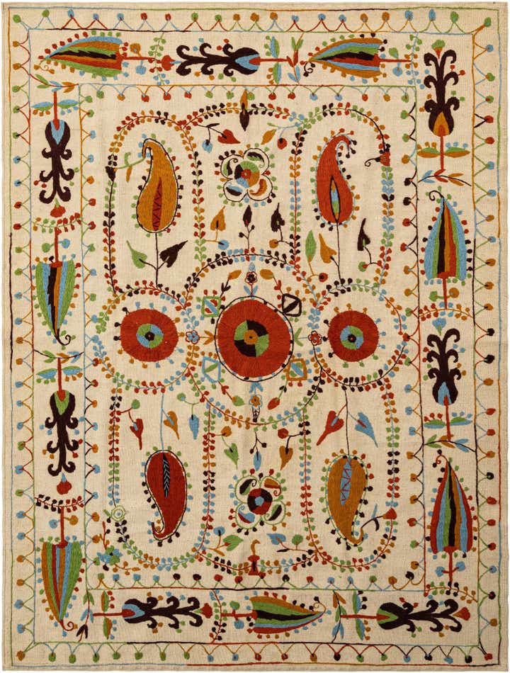 5' 9 x 7' 7 Hand Knotted Marok Kilim Rug