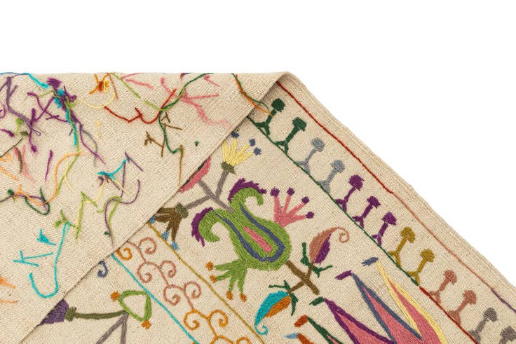 Detail image of 5' 7 x 7' 9 Hand Knotted Marok Kilim Rug