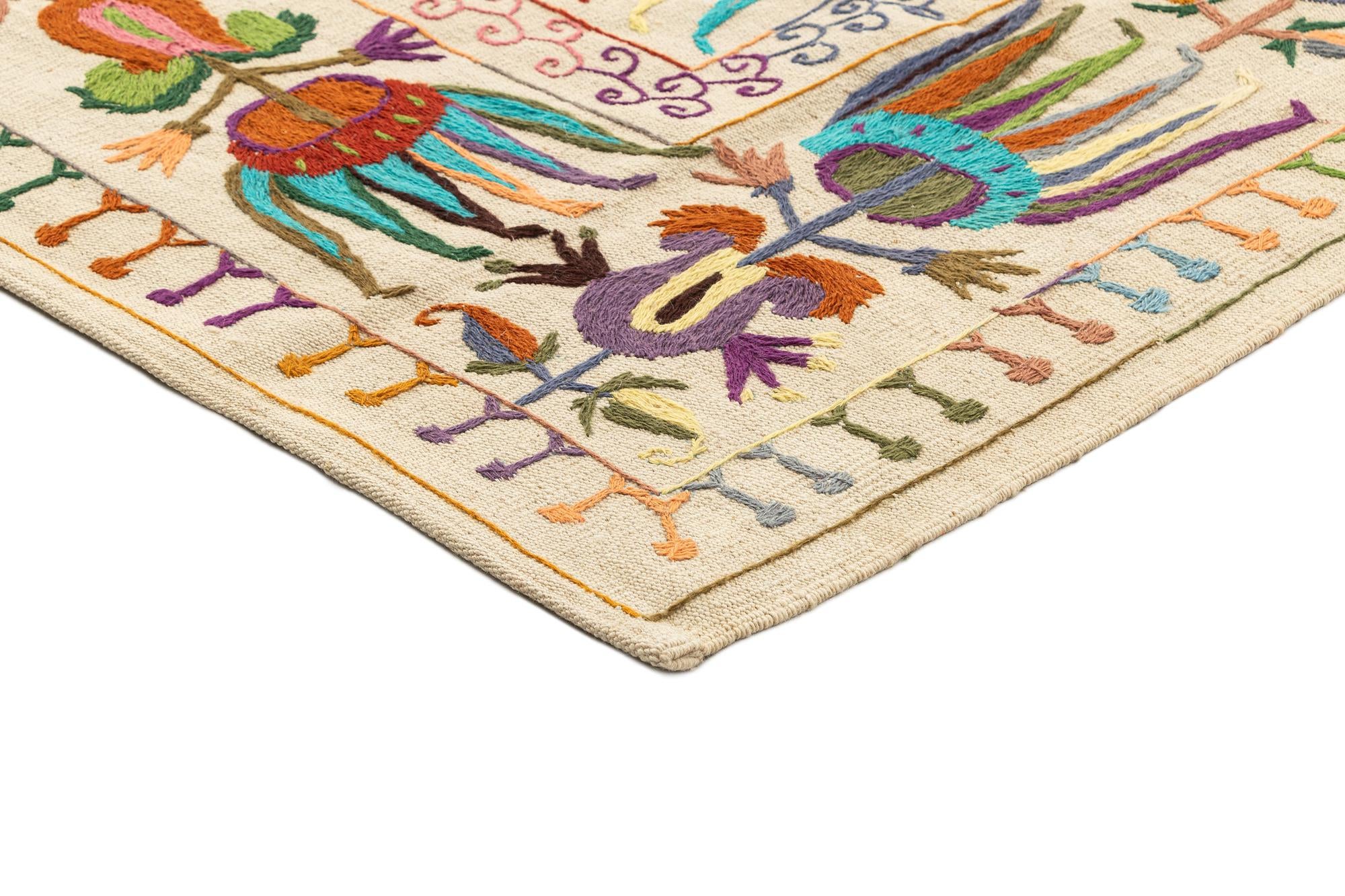 5' 7 x 7' 9 Hand Knotted Marok Kilim Rug