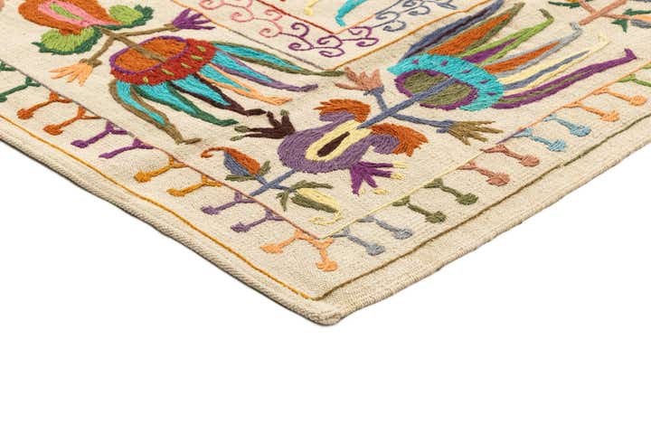5' 7 x 7' 9 Hand Knotted Marok Kilim Rug