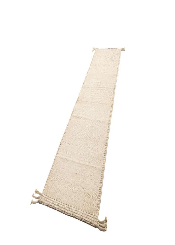 3' 1 x 12' 8 Hand Knotted Marok Kilim Rug