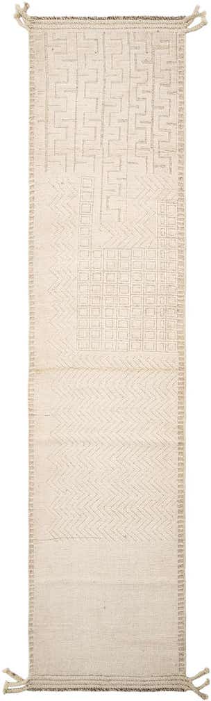 3' 1 x 12' 8 Hand Knotted Marok Kilim Rug