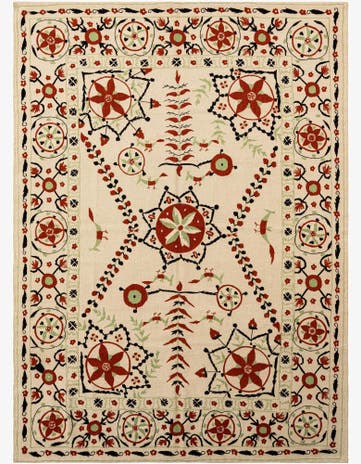 6' 10 x 9' 2 Hand Knotted Marok Kilim Rug