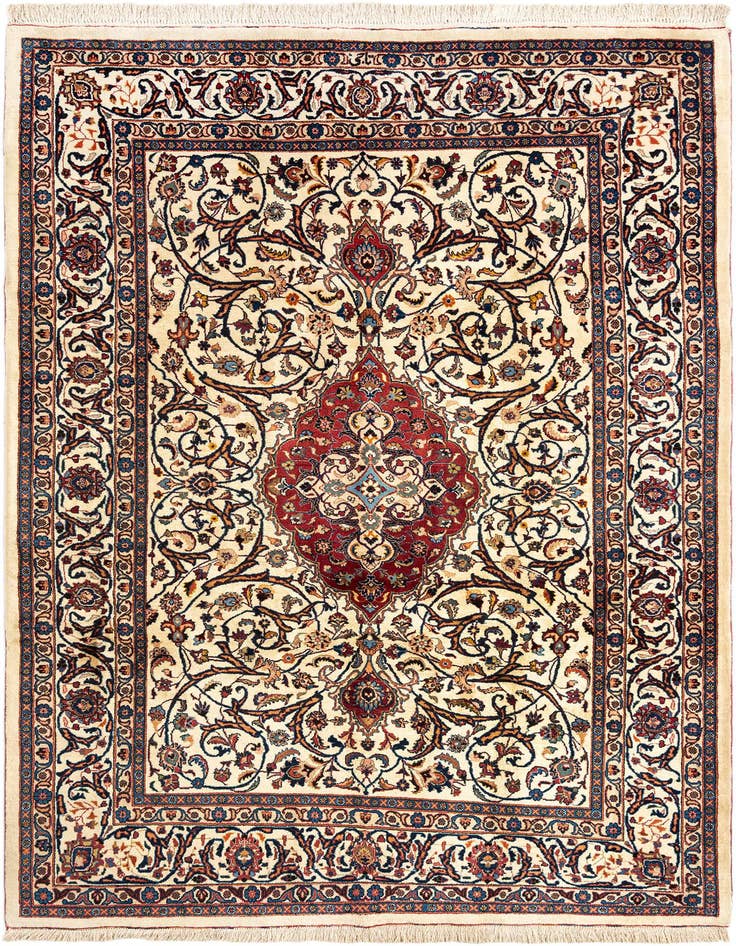 Detail image of 7' 9 x 11' 5 Mashad Wool Rug