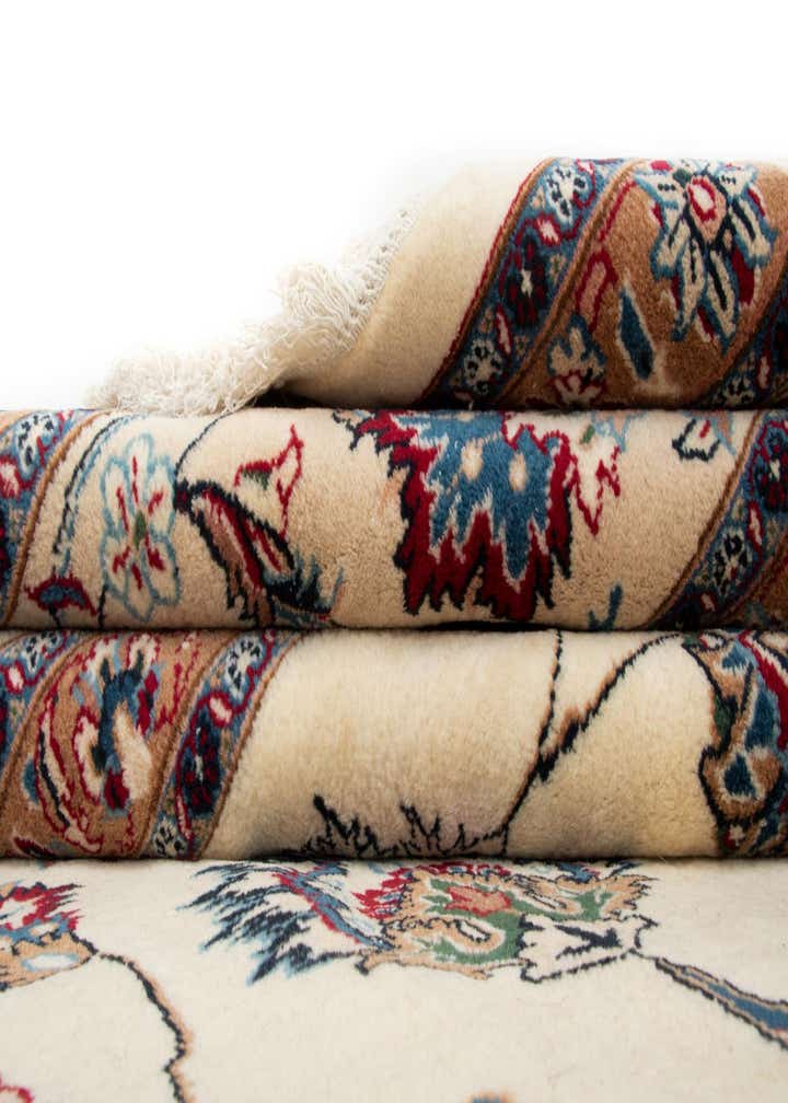 9' 9 x 13' 4 Hand Knotted Mashad Persian Wool Rug