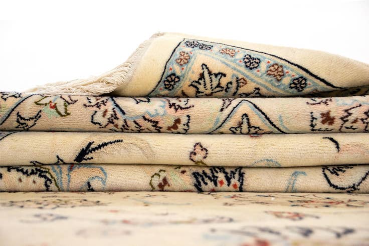 Detail image of 9' 10 x 13' 1 Hand Knotted Mashad Persian Rug