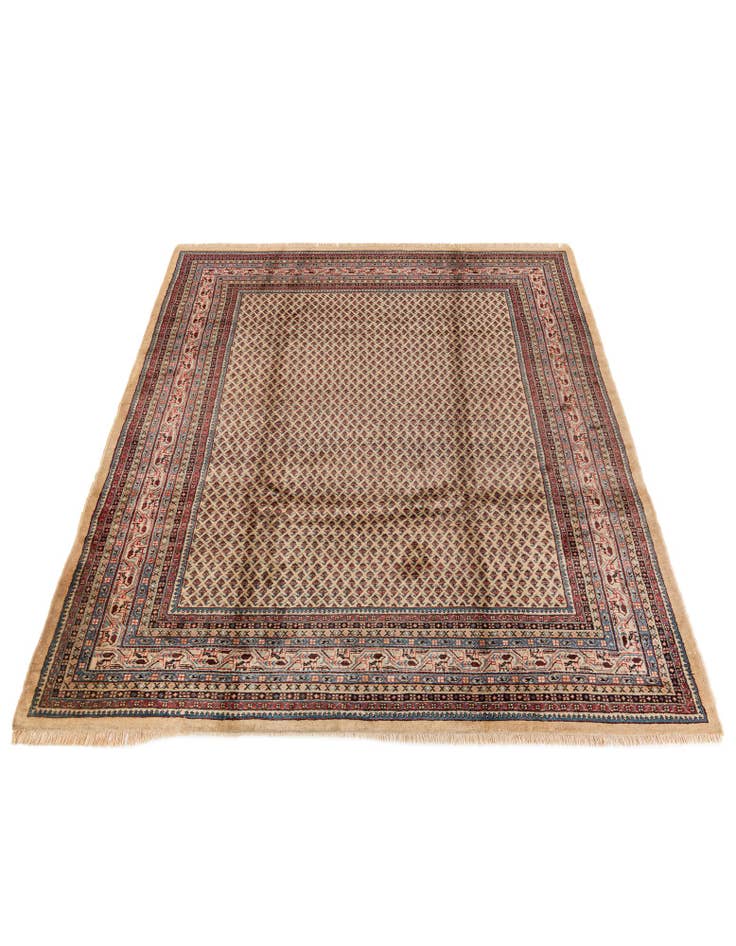 Detail image of 7' 5 x 10' 8 Hand Knotted Mir Wool Rug