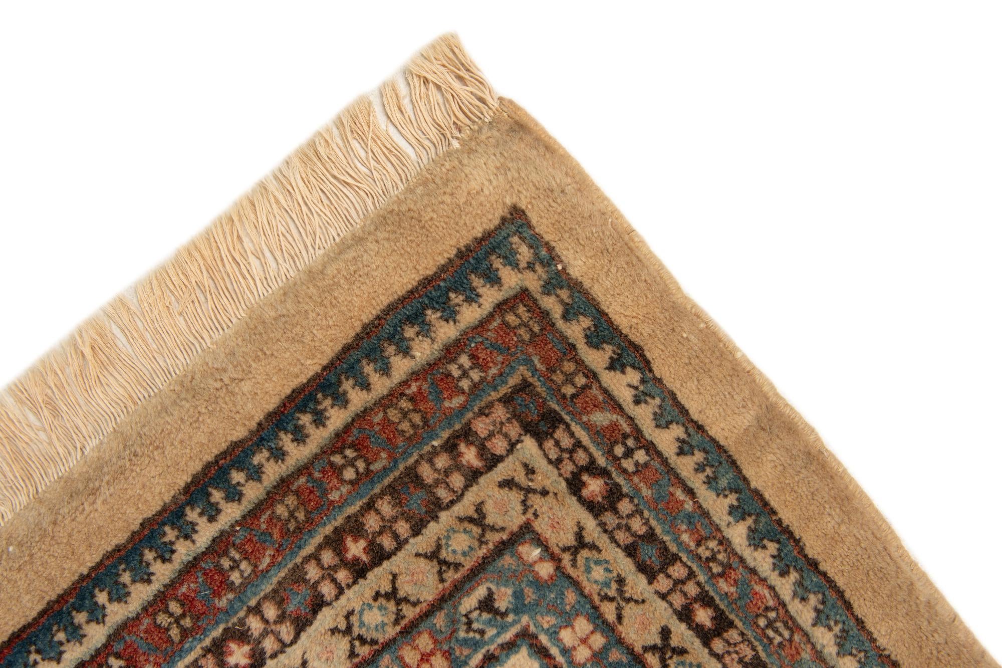 7' 5 x 10' 8 Hand Knotted Mir Wool Rug