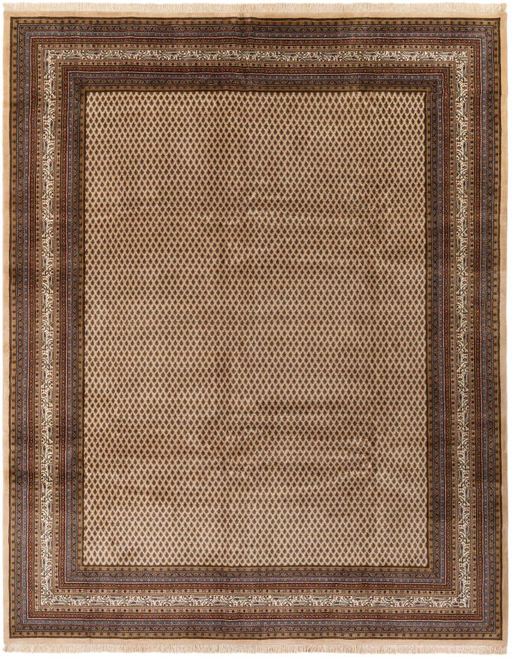 Detail image of 9' 11 x 13' 1 Hand Knotted Mir Oriental Wool Rug
