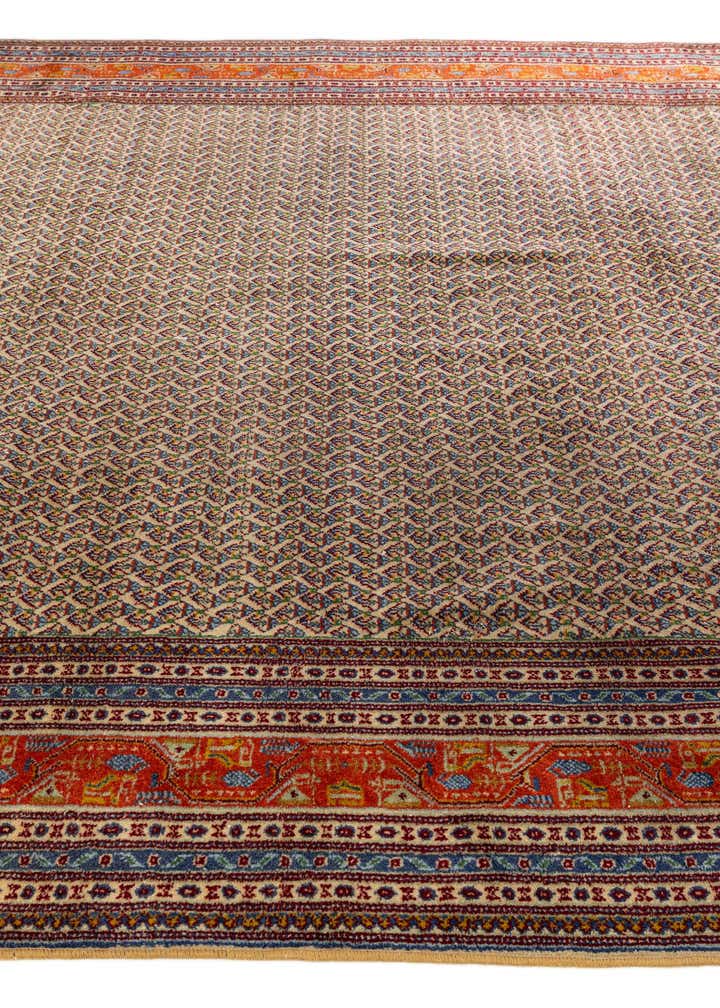 8' 1 x 11' 5 Hand Knotted Mir Wool Rug