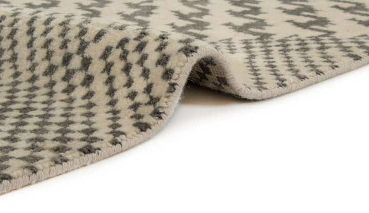 8' 1 x 9' 11 Hand Knotted Modern Manshu Wool Rug