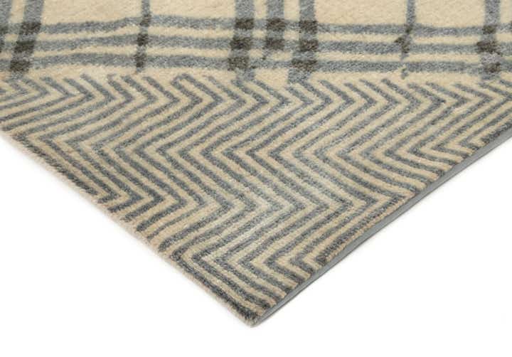 8' 1 x 9' 11 Hand Knotted Modern Manshu Wool Rug