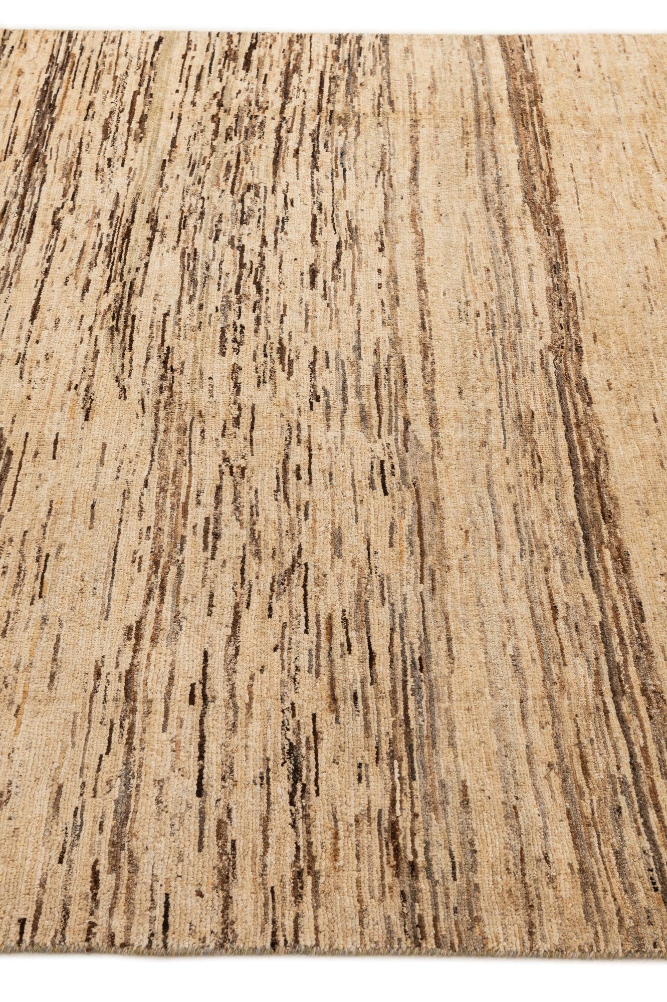 6' 4 x 9' 3 Hand Knotted Modern Ziegler Wool Rug
