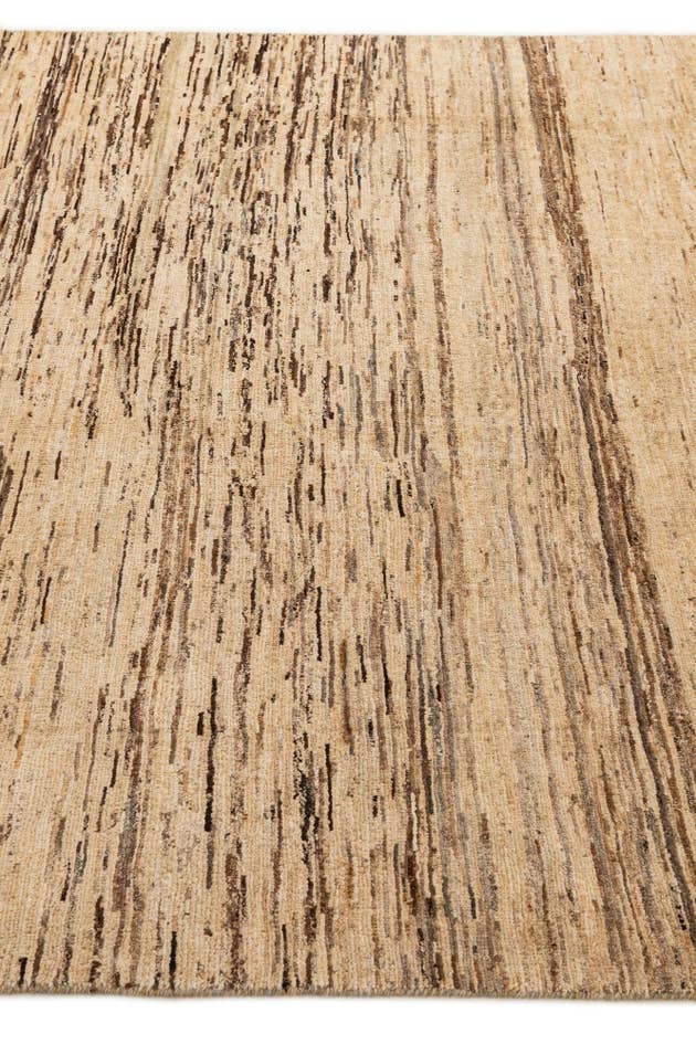 Detail image of 6' 4 x 9' 3 Hand Knotted Modern Ziegler Wool Rug