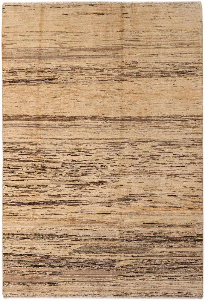 6' 4 x 9' 3 Hand Knotted Modern Ziegler Wool Rug