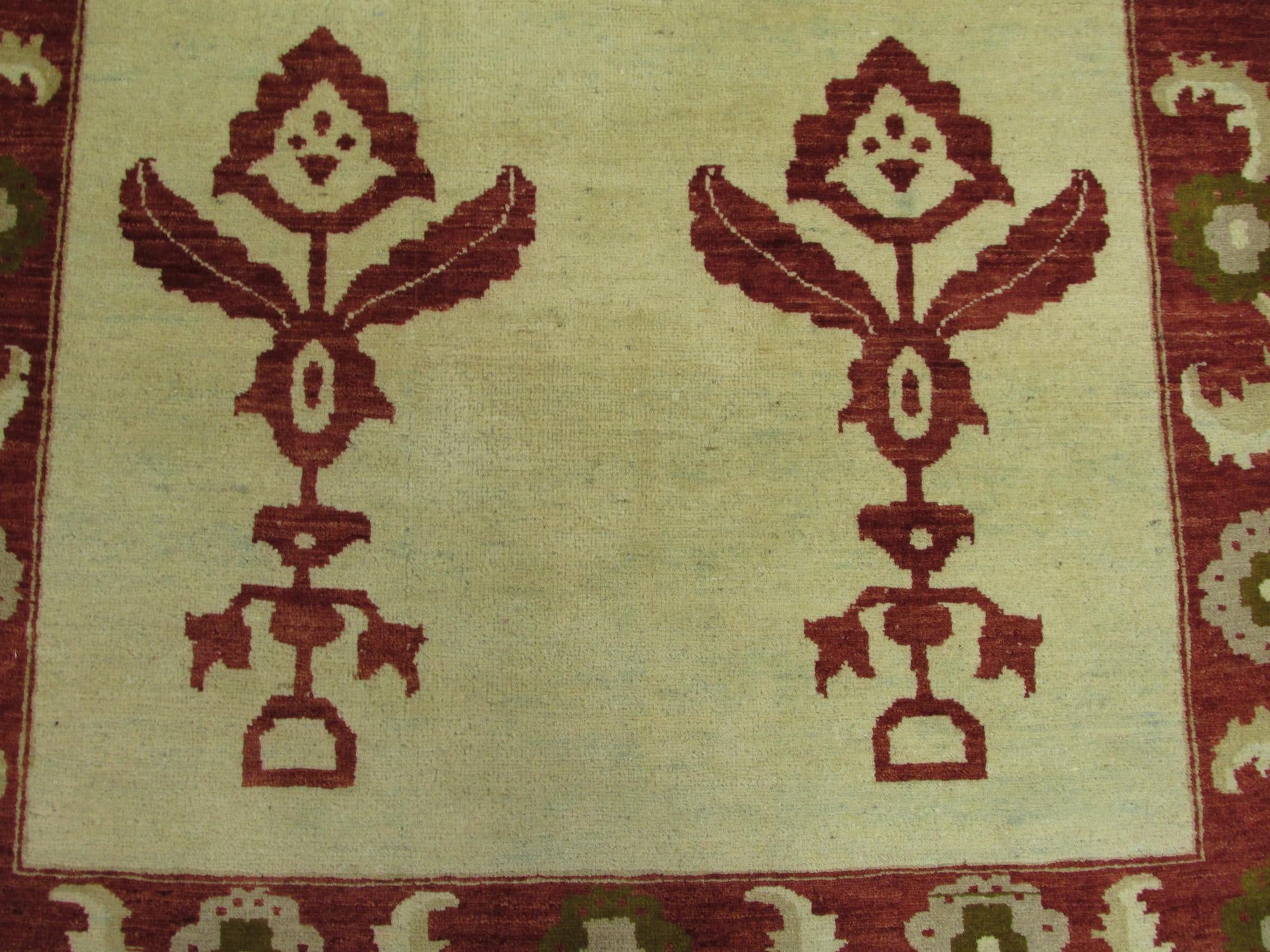 3' 10 x 5' 9 Hand Knotted Modern Ziegler Oriental Rug