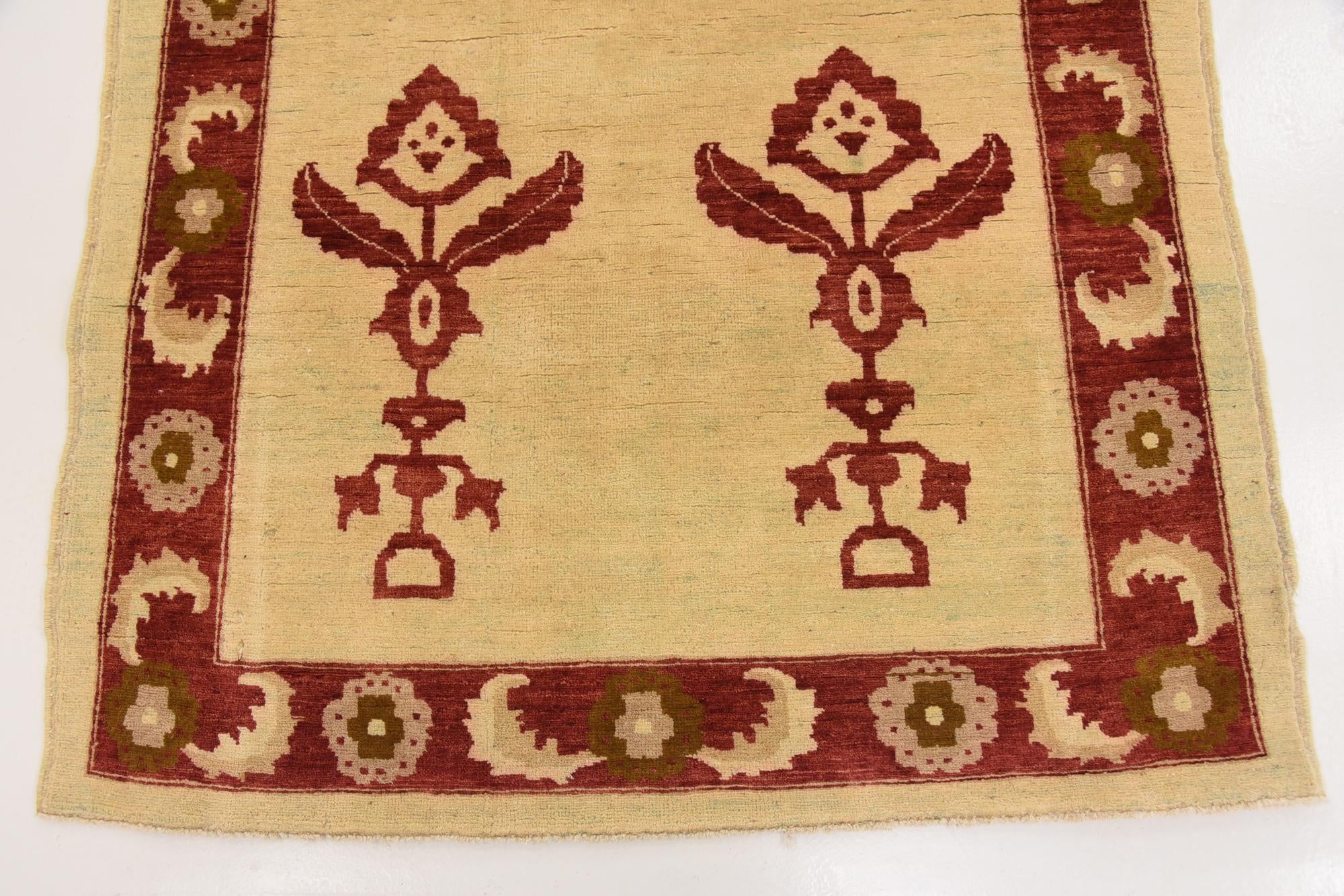 3' 10 x 5' 9 Hand Knotted Modern Ziegler Oriental Rug