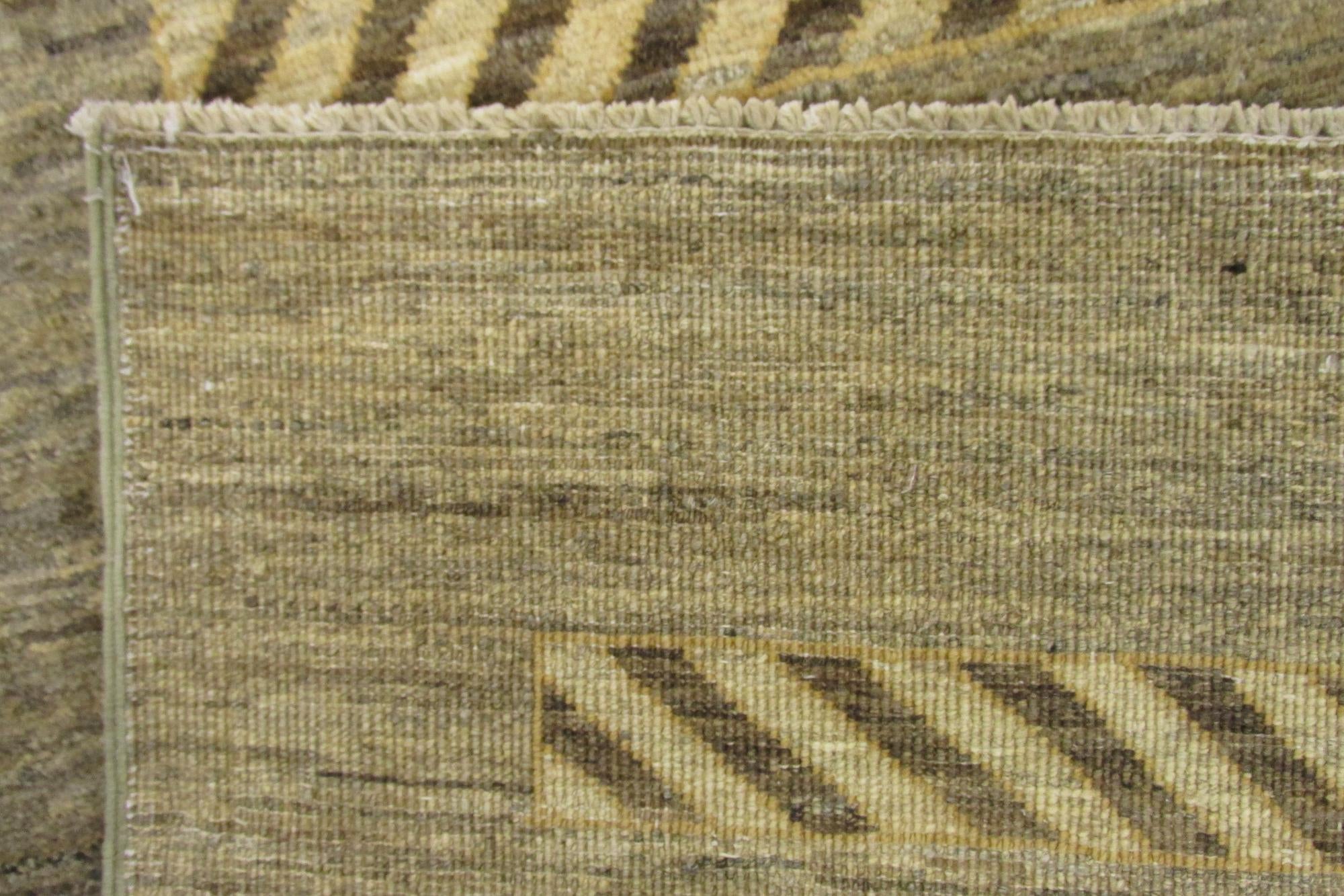 3' 11 x 5' 10 Hand Knotted Modern Ziegler Oriental Rug