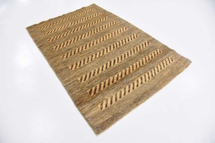 3' 11 x 5' 10 Hand Knotted Modern Ziegler Oriental Rug