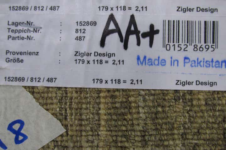 3' 11 x 5' 10 Hand Knotted Modern Ziegler Oriental Rug