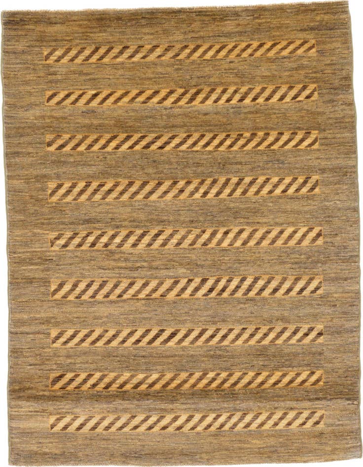 Detail image of 3' 11 x 5' 10 Hand Knotted Modern Ziegler Oriental Rug