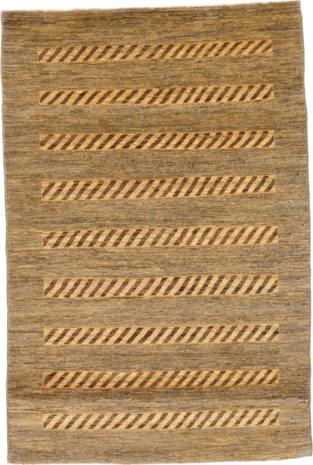 Detail image of 3' 11 x 5' 10 Hand Knotted Modern Ziegler Oriental Rug