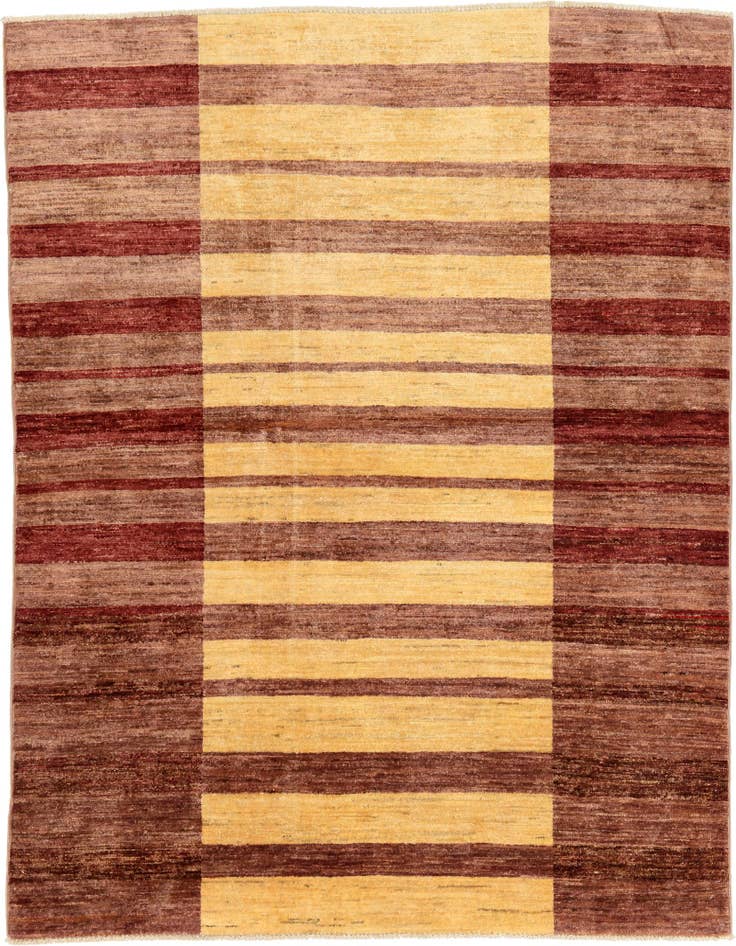 Detail image of 5' x 6' Hand Knotted Modern Ziegler Oriental Rug
