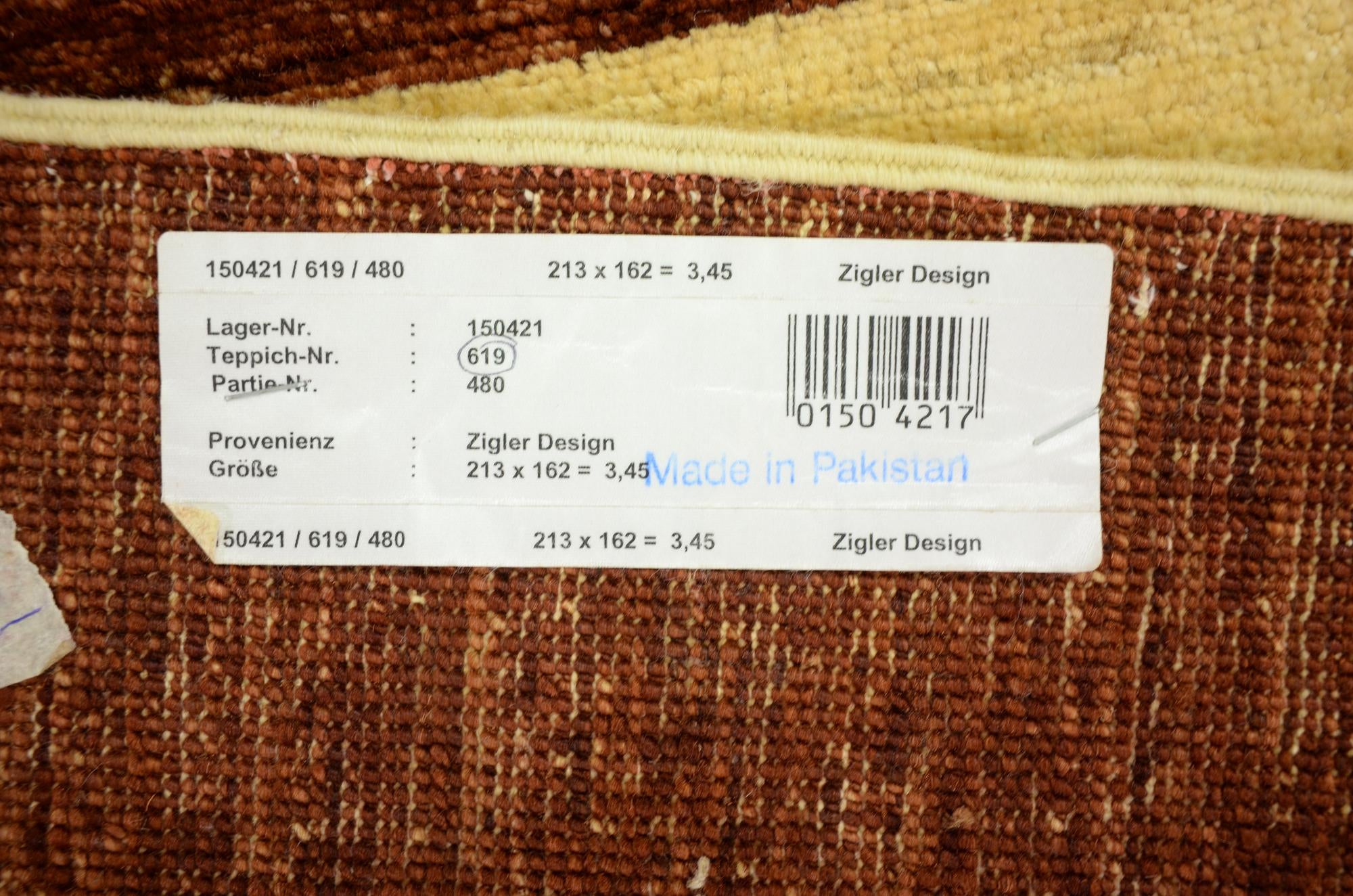 5' 4 x 7' Hand Knotted Modern Ziegler Oriental Rug