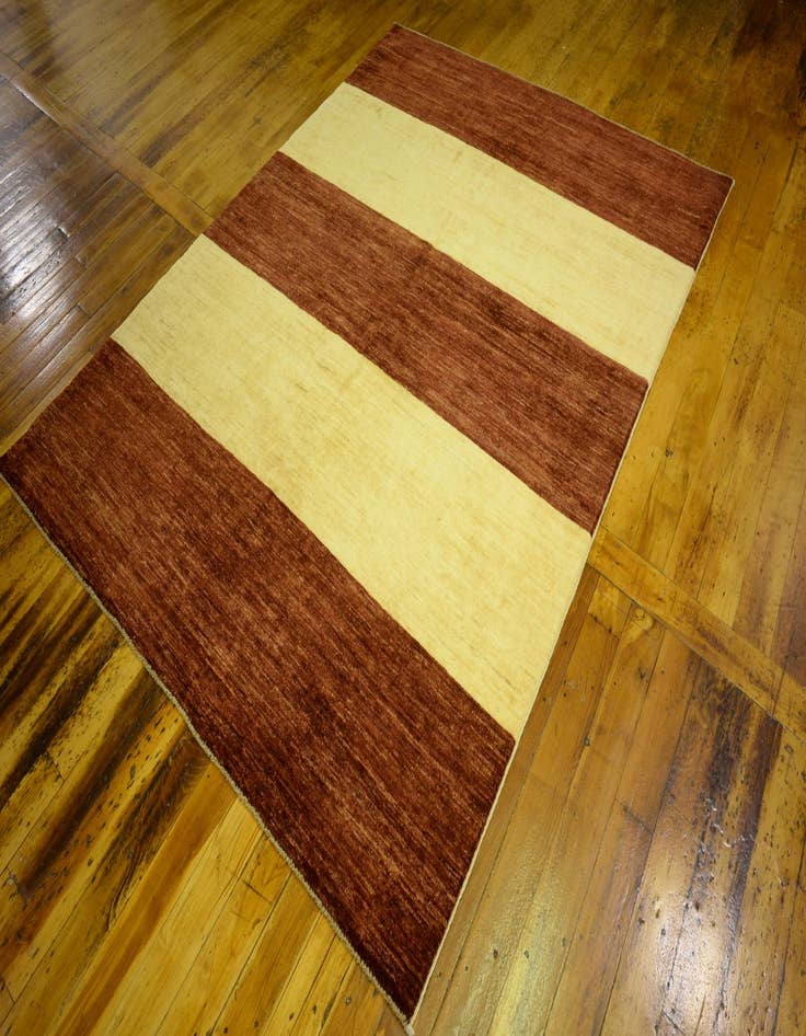 Detail image of 5' 4 x 7'  Hand Knotted Modern Ziegler Oriental Rug