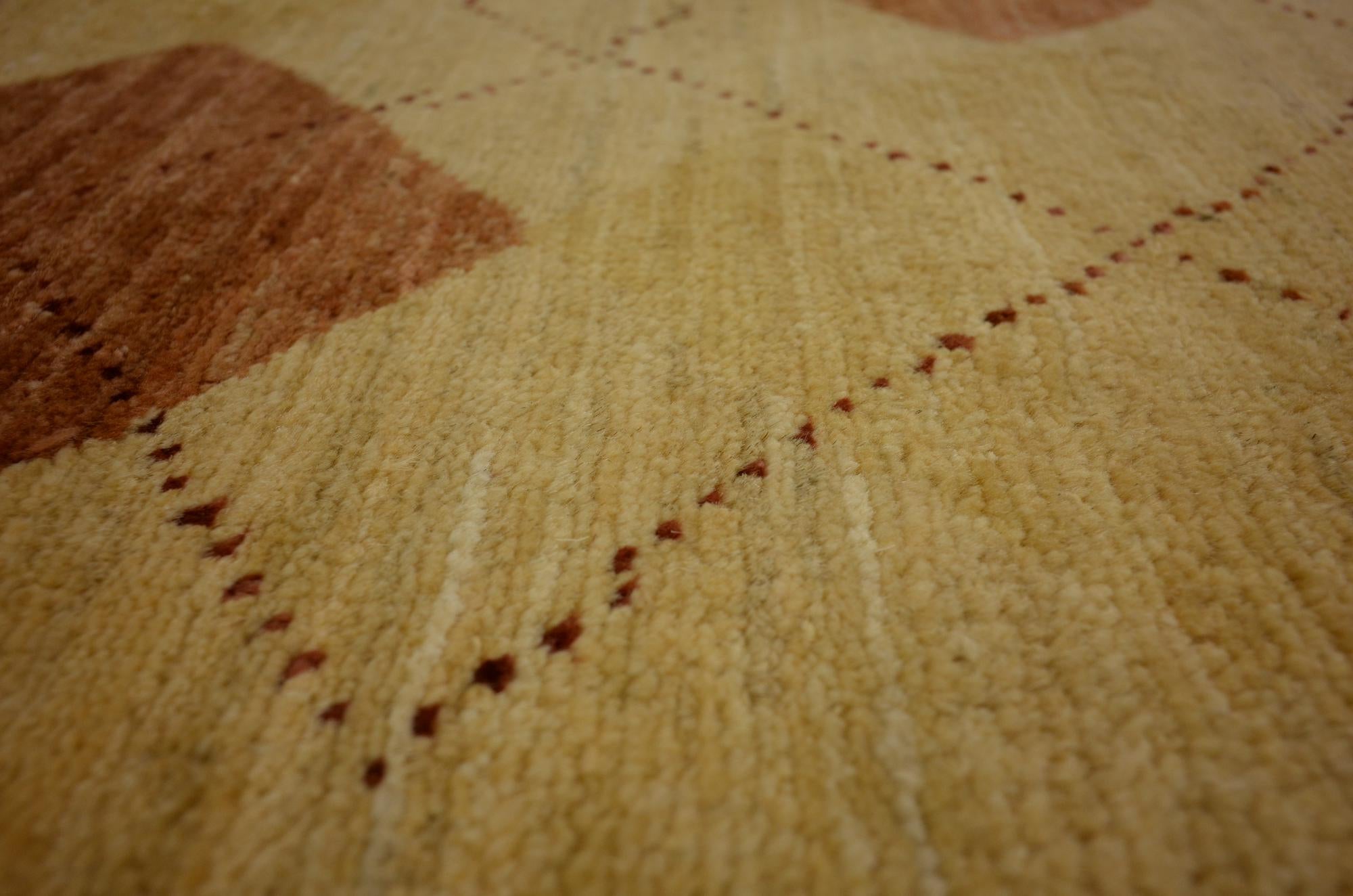 4' 9 x 6' Hand Knotted Modern Ziegler Oriental Rug